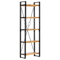 Vidaxl 5-Tier Bookcase 23.6X11.8X70.9 Solid Mango Wood