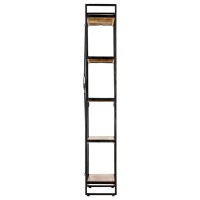 Vidaxl 5-Tier Bookcase 23.6X11.8X70.9 Solid Mango Wood