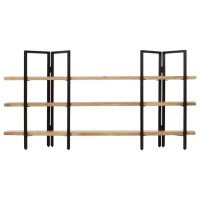 Vidaxl 3-Tier Bookcase 63X12.2X31.5 Solid Mango Wood