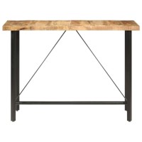 Vidaxl Bar Table 59.1X27.6X42.1 Rough Mango Wood