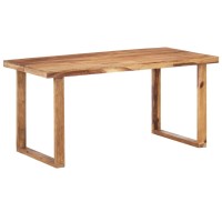 Vidaxl Dining Table 63X31.5X29.9 Solid Sheesham Wood