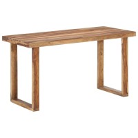Vidaxl Dining Table 55.1X27.6X29.9 Solid Sheesham Wood