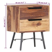 vidaXL Bedside Cabinet 15.7