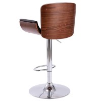 vidaXL Bar Stool Black Faux Leather