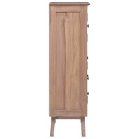 Vidaxl Highboard 23.6X11.8X39.4 Solid Teak Wood