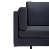 vidaXL Corner Sofa Dark Gray Fabric