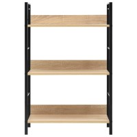 vidaXL 3-Layer Book Shelf Oak 23.6