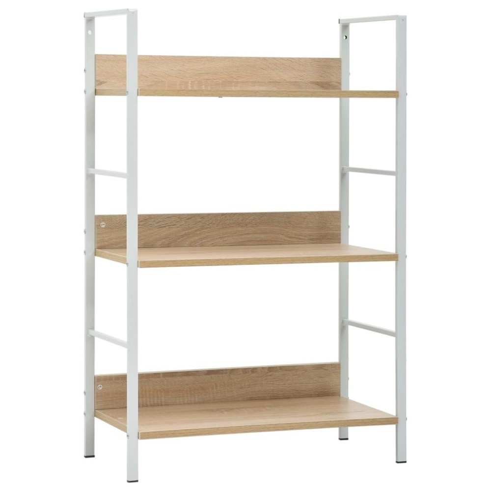 vidaXL 3-Layer Book Shelf Oak 23.6