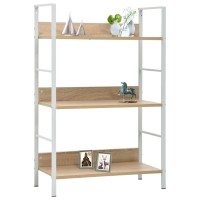 vidaXL 3-Layer Book Shelf Oak 23.6