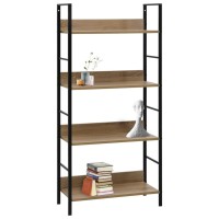 vidaXL 4-Layer Book Shelf Oak 23.6