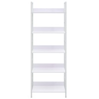 vidaXL 5-Layer Book Shelf White 23.6