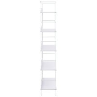 vidaXL 5-Layer Book Shelf White 23.6