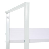 vidaXL 5-Layer Book Shelf White 23.6