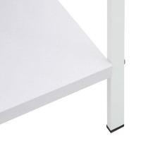 vidaXL 5-Layer Book Shelf White 23.6