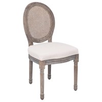 vidaXL Dining Chairs 4 pcs Cream Fabric