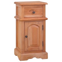 vidaXL Bedside Cabinet Solid Mahogany Wood