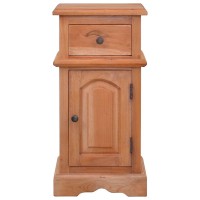 vidaXL Bedside Cabinet Solid Mahogany Wood