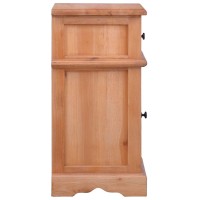 vidaXL Bedside Cabinet Solid Mahogany Wood