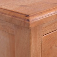 vidaXL Bedside Cabinet Solid Mahogany Wood