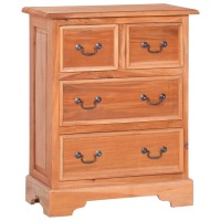 vidaXL Chest of Drawers Solid Mahogany Wood