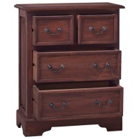 vidaXL Chest of Drawers Classical Brown Solid Mahogany Wood