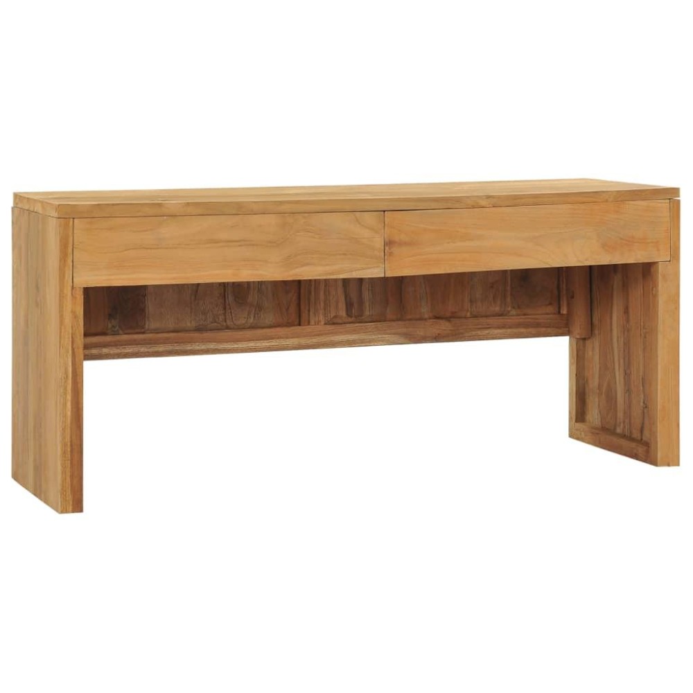 Vidaxl Tv Cabinet 39.4X13.8X17.7 Solid Teak Wood