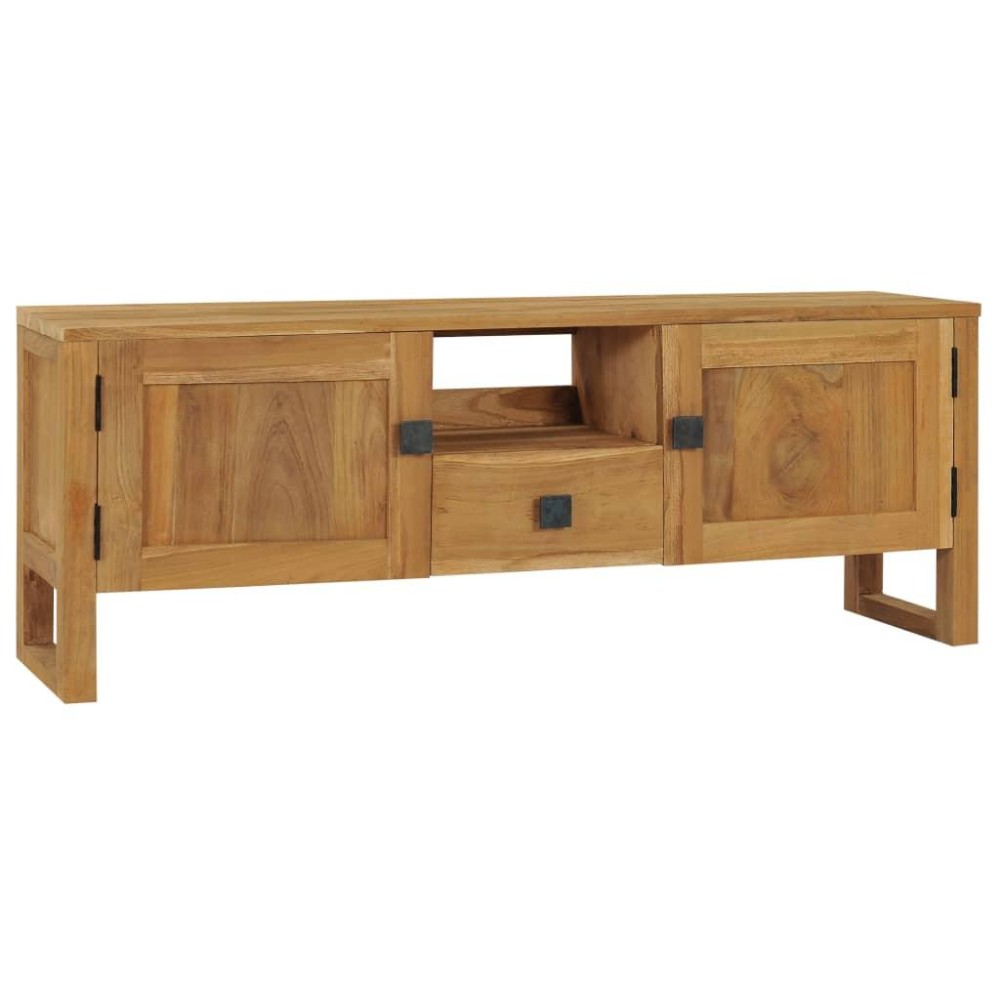 Vidaxl Tv Cabinet 47.2X12.6X17.7 Solid Teak Wood