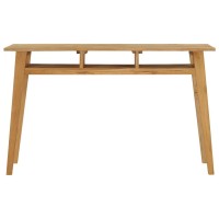 Vidaxl Console Table 47.2X13.8X29.5 Solid Teak Wood