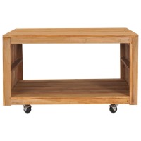 Vidaxl Coffee Table 31.5X31.5X15.7 Solid Teak Wood