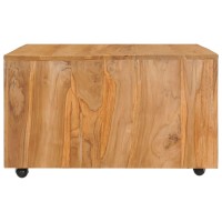 Vidaxl Coffee Table 31.5X31.5X15.7 Solid Teak Wood