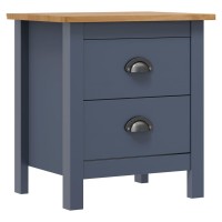 vidaXL Bedside Cabinet Hill Gray 18.1