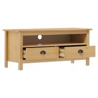 vidaXL TV Stand Hill Honey Brown 43.3