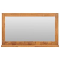 vidaXL Wall Mirror with Shelf 39.4