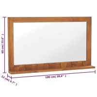 vidaXL Wall Mirror with Shelf 39.4