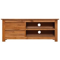 Vidaxl Tv Cabinet 39.4X11.8X15.7 Solid Teak Wood