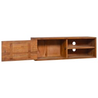 Vidaxl Wall-Mounted Tv Cabinet 35.4X11.8X11.8 Solid Teak Wood