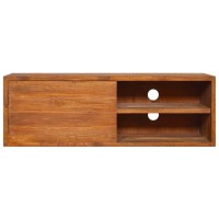 Vidaxl Wall-Mounted Tv Cabinet 35.4X11.8X11.8 Solid Teak Wood