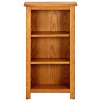 Vidaxl Bookcase 17.7X8.9X32.3 Solid Oak Wood