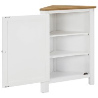 Vidaxl Corner Cabinet 23.2X17.7X31.5 Solid Oak Wood