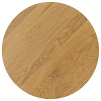 Vidaxl Lamp Table 15.7X19.7 Solid Oak Wood
