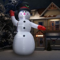 Vidaxl Christmas Inflatable Snowman With Led Ip44 236.2 Xxl