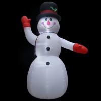 Vidaxl Christmas Inflatable Snowman With Led Ip44 236.2 Xxl