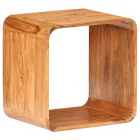 vidaXL Side Tables 2 pcs Solid Acacia Wood Honey Finish