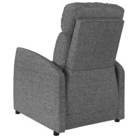 vidaXL Massage Recliner Dark Gray Fabric