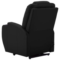 vidaXL Stand up Massage Chair Black Faux Leather