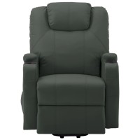 vidaXL Stand up Massage Chair Anthracite Faux Leather