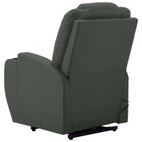 vidaXL Stand up Massage Chair Anthracite Faux Leather