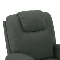 vidaXL Stand up Massage Chair Anthracite Faux Leather