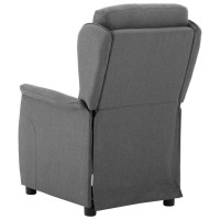 vidaXL Recliner Chair Light Gray Fabric