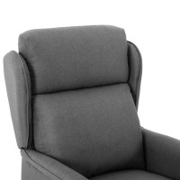 vidaXL Recliner Chair Light Gray Fabric